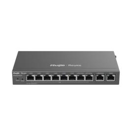 RG-EG210G-P, 10-Port Gigabit Cloud Managed Gataway,  8 POE/POE+ ports, up to 4 WAN ports, 200 concurrent users, 600Mbps.