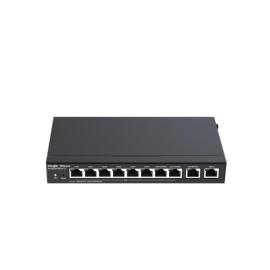 RG-EG310GH-P-E, Desktop 10-port full gigabit router, concurrency of 300, max 1.5 Gbps throughput; cloud remote management supported.