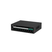 RG-ES110FG-P, 8-Port 100Mbps + 2 Uplink Port 1000Mbps, 8 of the ports support PoE/PoE+ power supply. Max PoE power budget is 110W, Steel Case gallery thumbnail