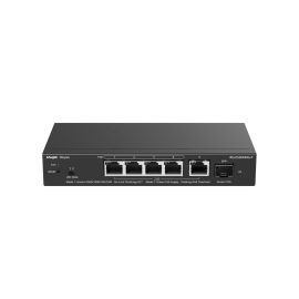 RG-ES206MG-P, 5-Port 2.5G Cloud Managed PoE Switch, 1 x 10G Uplink