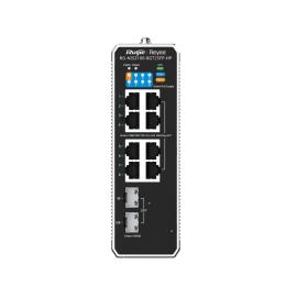 RG-NIS2100-8GT2SFP-HP, 8-Port RJ45 Gigabit and 2-Port SFP Cloud Managed Industrial Switch