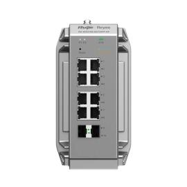 RG-NIS3100-8GT2SFP-HP, 10-Port Gigabit Managed Switch with 8 PoE+ Ports, 2 SFP Uplink Ports
