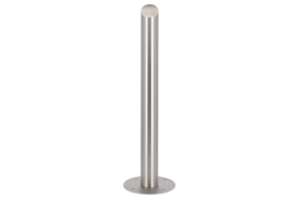 RPSS-100D, Angled top stainless steel round post, 1m