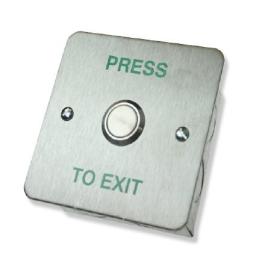 RTE-SF, Standard stainless steel exit button, flush mount