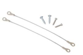 Security strap for fixing the maglock to the frame of the door to secure the unit from becoming detached. 2 x 50mm long with securing loops at both ends. Fits both the ML600 and ML1200 range