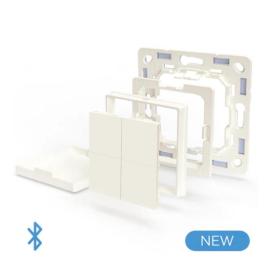 SHEL-BLU-WALL-SWCH-4-WH-LEG, Shelly BLU Wall Switch 4 (White) with Legrand Adapter