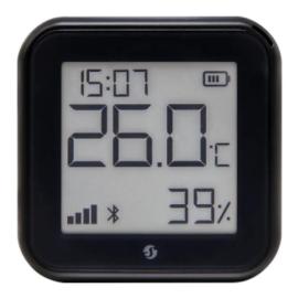 SHEL-HT-GEN3-MATTE-BK, Shelly H&T Gen 3 WiFi Controlled Temperature and Humidity Sensor Black