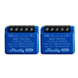 SHEL-MINI-1-GEN3-2, Shelly 1 Mini Gen 3 WiFi Smart Switch (Pair)