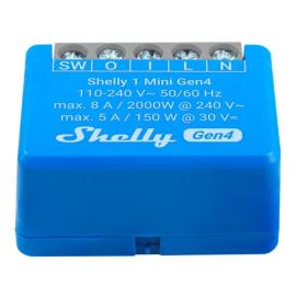 SHEL-MINI-1-GEN4, Shelly Mini 1 Gen4 WiFi & Zigbee Operated Smart Relay