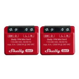 SHEL-MINI-1PM-GEN3-2, Shelly Mini 1PM WiFi Smart Switch with Power Metering (Pair)