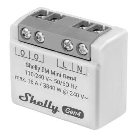 SHEL-MINI-EM-GEN4, Shelly Mini EM Gen4 WiFi & Zigbee Operated Smart Energy Meter