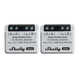 SHEL-MINI-PM-GEN3-2, Shelly Mini PM WiFi Smart Power Meter (Pair)