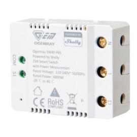 SHEL-OGEMRAY-25A, Shelly Ogemray 25A Smart Relay Switch