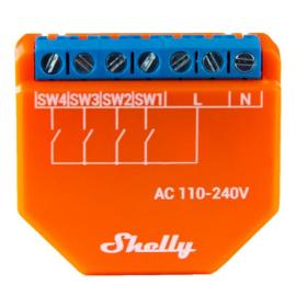 SHEL-PLUS-I4-DC, Shelly Plus i4 4-Input Digital Controller with DC Powering Support