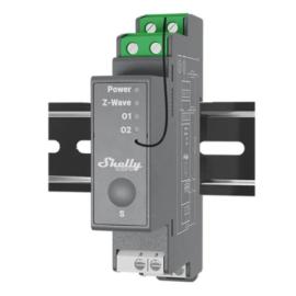 SHEL-QUBINO-WAVE-PRO-2, Shelly Qubino Wave Pro 2 two-channel Smart Switch with Dry Contacts