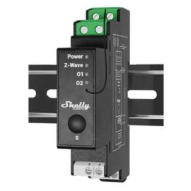 SHEL-QUBINO-WAVE-PRO-2PM, Shelly Qubino Wave Pro 2PM 2-channel Smart Switch with Power Metering