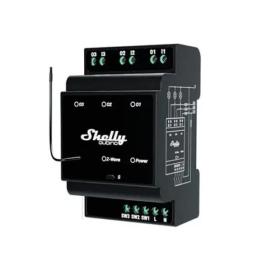 SHEL-QUBINO-WAVE-PRO-3, Shelly Qubino Wave Pro 3 3-Channel Smart Switch with Dry Contacts