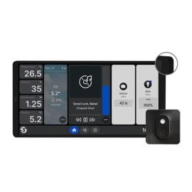 SHEL-WALL-DISPLAY-X2-H-T-BK, Shelly Touch Screen Wall Display X2 & BLU H&T (Black)