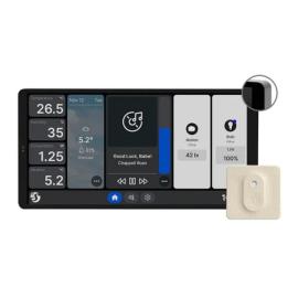 SHEL-WALL-DISPLAY-X2-H-T-SIL, Shelly Touch Screen Wall Display X2 & BLU H&T (Silver)