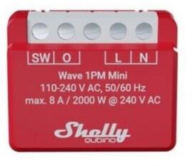 SHEL-WAVE-MINI-1PM, Shelly Wave 1PM Mini Z-Wave Smart Switch with Power Monitoring