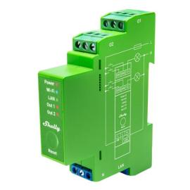 SHEL-WAVE-PRO-DIMMER-2PM, Shelly Z-Wave Pro Dimmer 2PM DIN Rail Dimmer with Power Monitoring