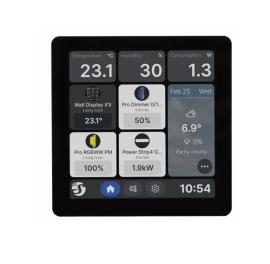 SHELLY-WALL-DISPLAY-X1I-BLACK, Shelly Touch Screen Wall Display X1i (Black)