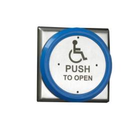 Stainless Steel vandal resistant DDA Button with active 360� operation requires Back Box (SSBB03 or PBB03 for surface mounting). Complies with BS8300. Easy clean and IP55
Size H114 x W114 x D36 (d = faceplate only)