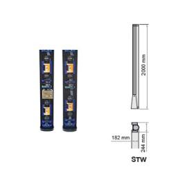 STW202RR, Single sided 2 metre 180 deg free standing tower, 2 beams can be fitted per side