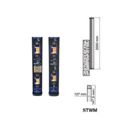 STWM202RR, 2m, 180 deg single sided wall mount tower, 2 beams can be fitted per side