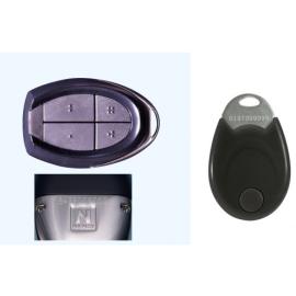 TEL868-8, Coded radio transmitter & mifare proximity key fob, engraved with unique 10 digit ID number, sequential - ONLY sold in packs of 20