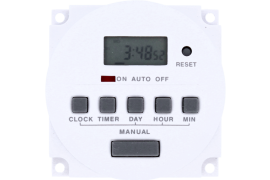 TH827-240, Digital 7-day timer, 240Vac/dc