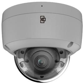 TVFC-M01-0402-DOM-G, TruVision 4MP, Full colour IP Fixed Lens Dome Camera, 30m white light, 2.8mm, built-in mic, audio I/O, grey