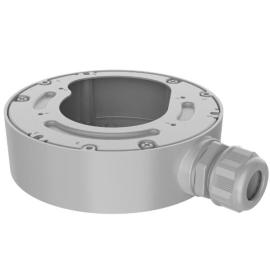 TVPA-BB-01, TRUVISION 360 Deg CAMERA ROUND BACK BOX, CONDUIT PORTS, GANG BOX COMPATIBLE, METAL, INDOOR & OUTDOOR, GREY