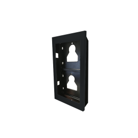 UT9162B, FLUSH-MOUNTED FRAME, 2 ULTRA MODULES, BLACK