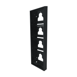 UT9174B, SURFACE-MOUNTED HOUSING, 4 ULTRA MODULES, BLACK