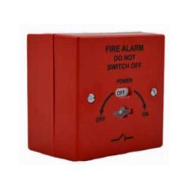 VMIS2F-R, Secure Mains Isolator Switch - Red - Flush - 8A