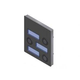 VR4KBM-3NP, VR4K Series Button module (3 buttons with name windows)