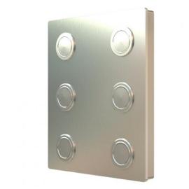 VR4KBM-6, VR4K Series Button module (6 buttons)