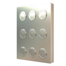 VR4KBM-9, VR4K Series Button module (9 buttons)