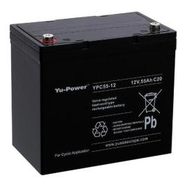 YUASA (YPC55-12H/I/NF/Box), Yu-Power Cyclic 55-12H (T6) Battery