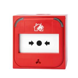 Ziton, ZP886R-KITF, INT ADDR MCP - (RED) W/ BACK BOX & FLIP COVER